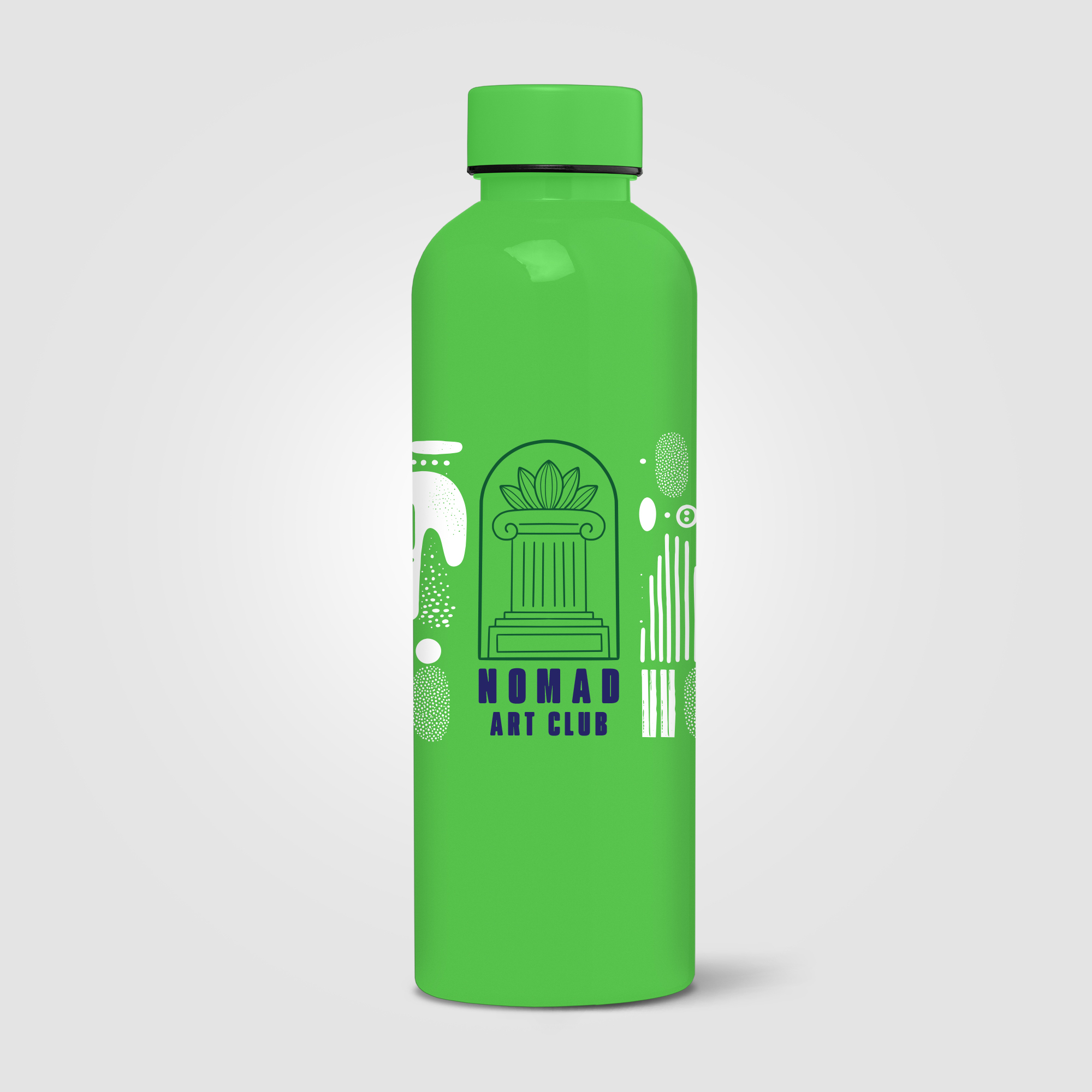 Gourde en rPET brillant 680 ml étanche Norden Vert 